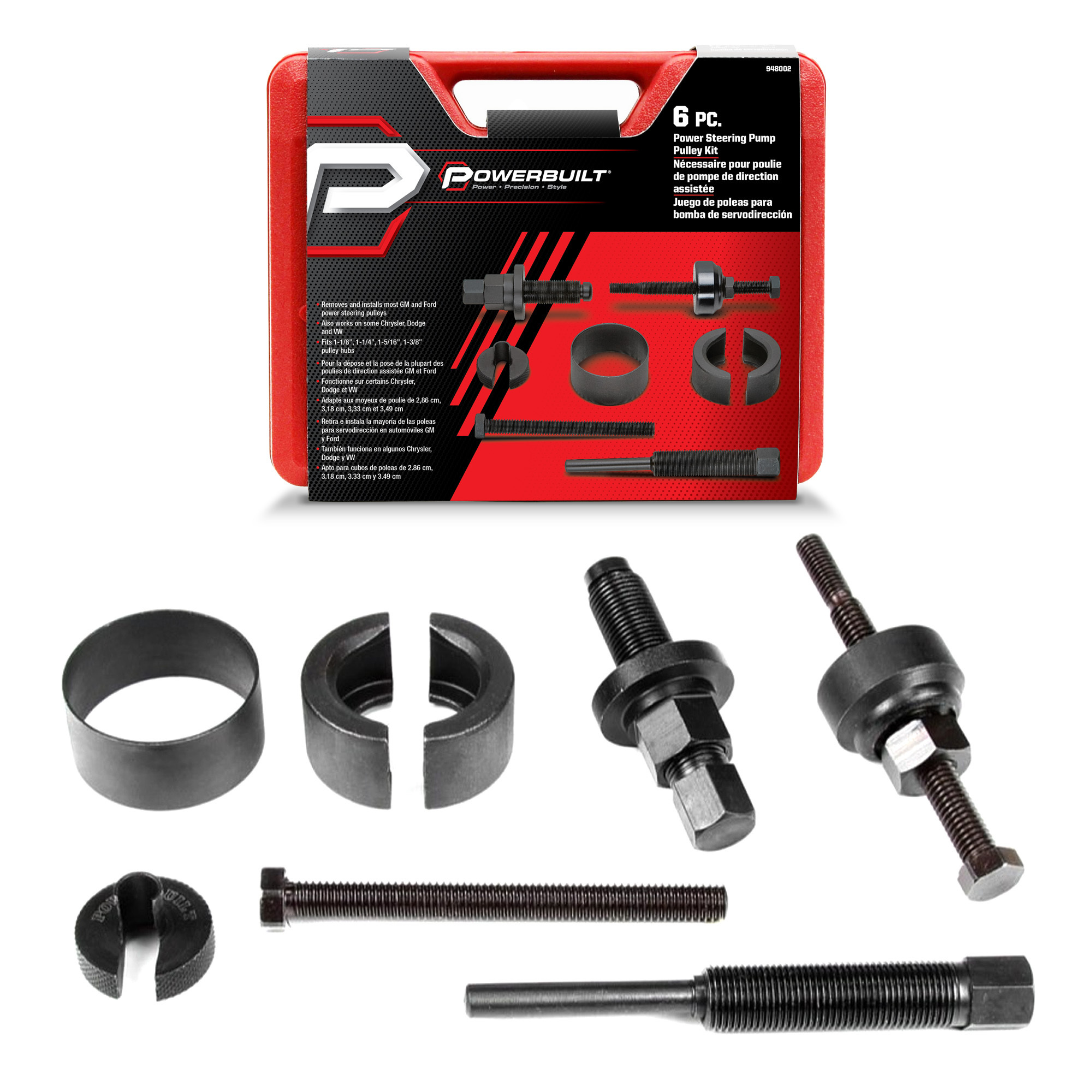 Powerbuilt, Power Steering Pump Pulley Kit, Model # 948002